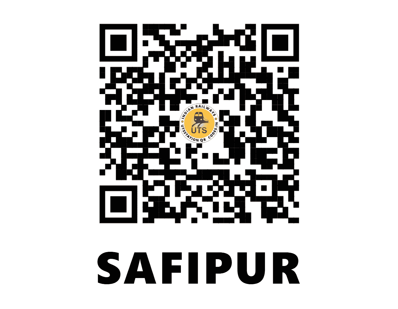 UTS QR Code for SAFIPUR - SFPR (NR - UTTAR PRADESH)